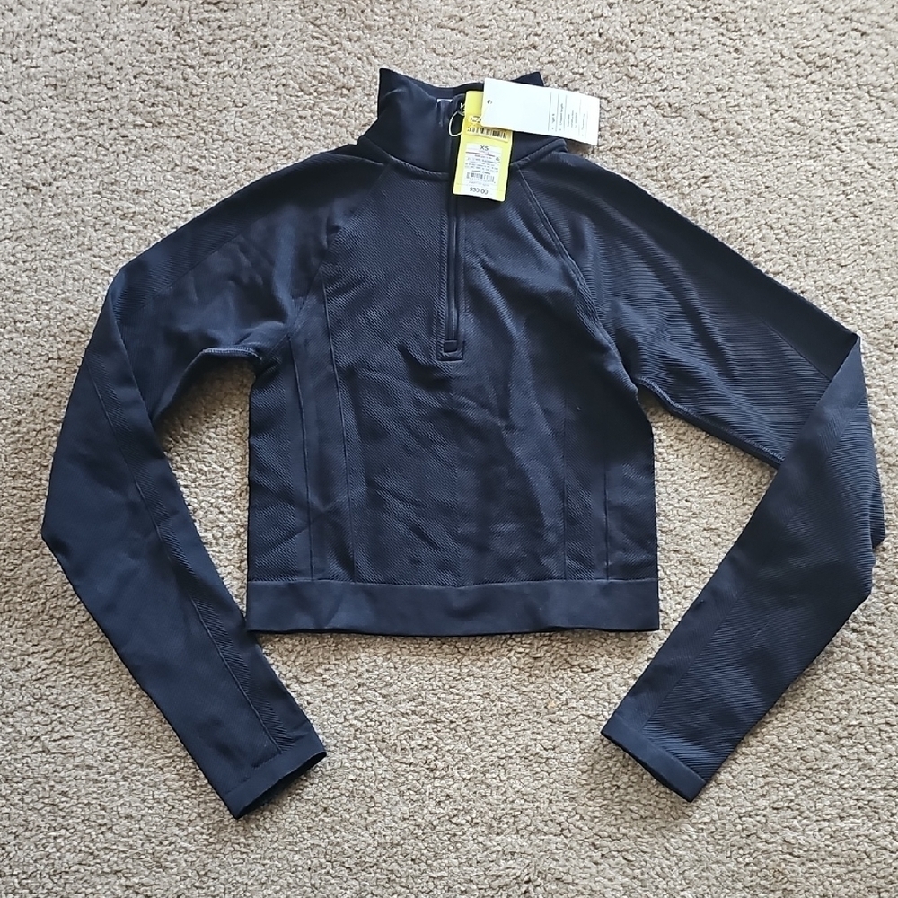 All In Motion Black Half Zip Pullover Jacket XS